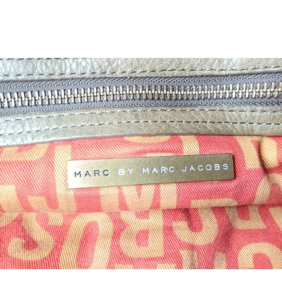 Marc Jacobs Soft Leather Satchel Handbag Olive Brown Small Handbag - Picture 13 of 14